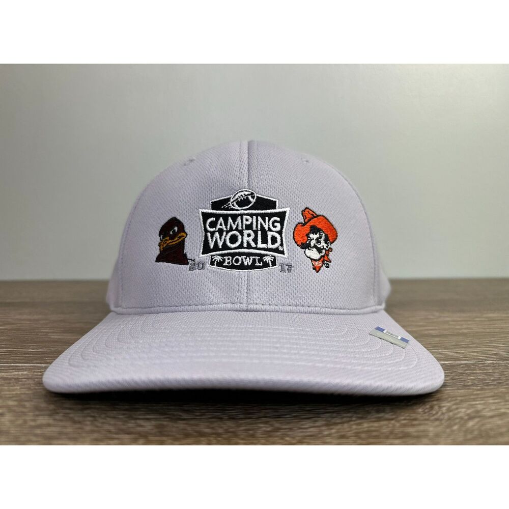 Rare Camping World Bowl 2017 Hat Oklahoma State Virginia Tech Pacific 437F
